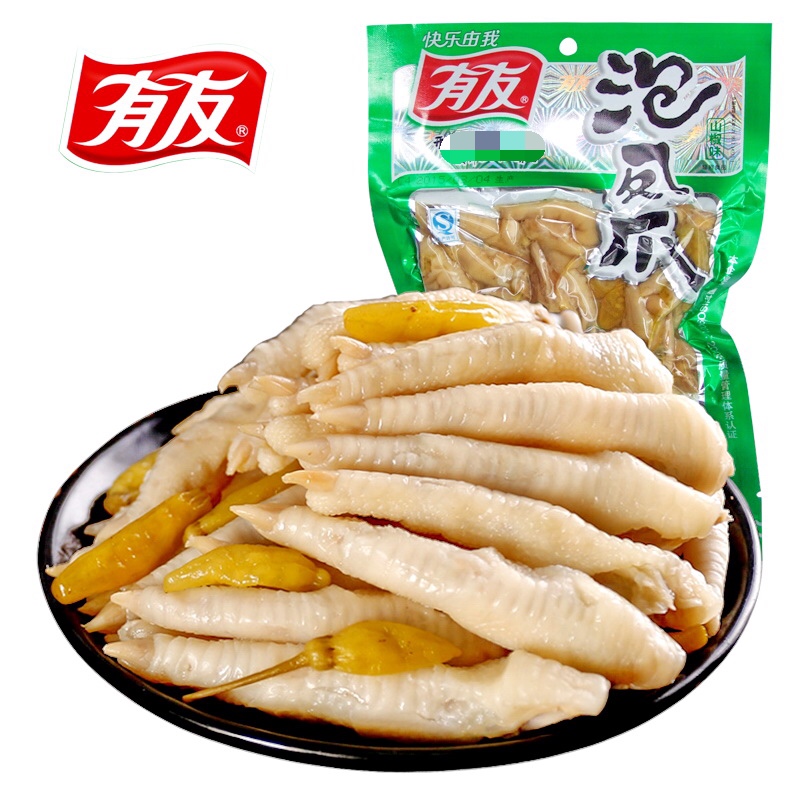 【天猫超市】有友 泡凤爪山椒味220g大包装 重庆味道特产零食小吃
