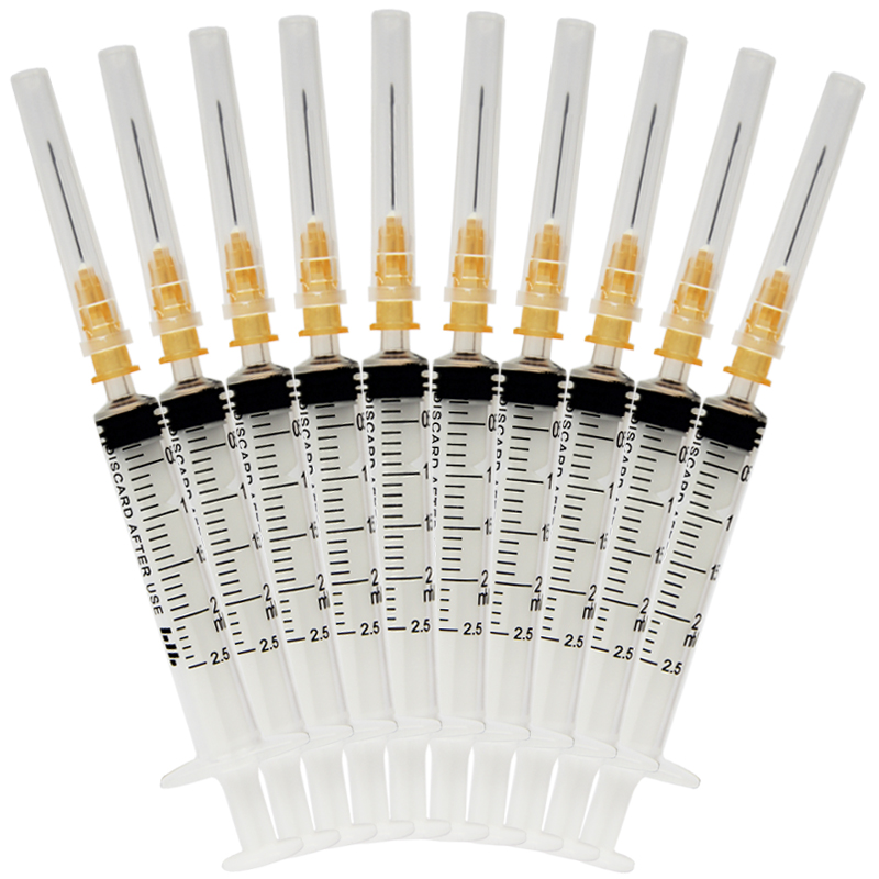 10支包邮装2ml 北仑河 一次性注射器带针头5号 2毫升医用针筒针管