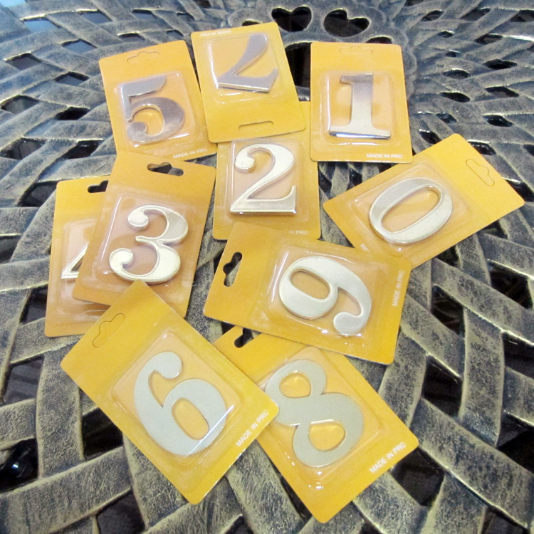 Metal sign community office hotel room number digital house number box hotel number custom five pieces free shipping