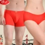 Langsha nam SpongeBob Tóm tắt Boxers Năm của bộ đồ lót cừu Bộ đồ lót nữ màu đỏ Cặp đôi quần lót nam cotton thun lạnh