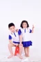 Tùy chỉnh gia công quần áo mẫu giáo cotton mới đồng phục nam nữ đồng phục áo thun quần áo bé sân vườn đồ vest bé trai