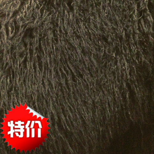 Hengtai fabric pure color of wool roll artificial plush width of 160 cm black 60 and a half meter