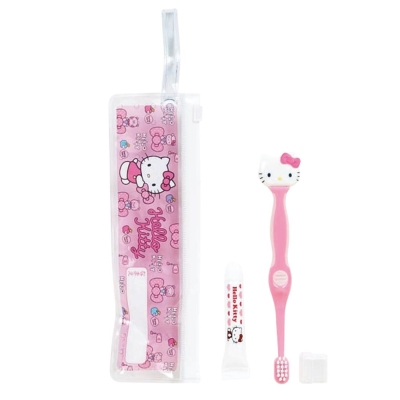 HELLO KITTY Portable Toothbrush Paste Set (ribbon)