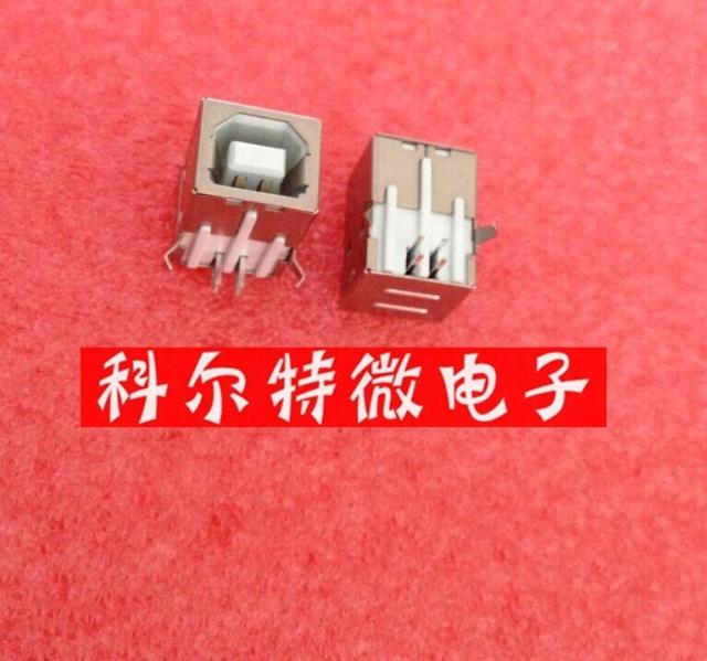 Printer terminal holder sub USB square socket USB connector printing line female head socket D PCB welding