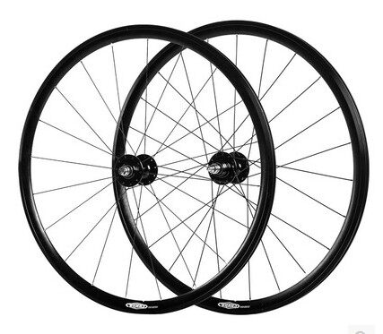 Rinpoch RW490 AERO PISTA Flat Spoke Windbreaker Black Silver Wheel Set Price / Performance Second AT25 GC