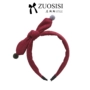 Hàn Quốc trẻ em phụ kiện tóc cô gái tóc bóng headband bé nhung kẻ tóc đỏ headband dây buộc tóc scrunchies
