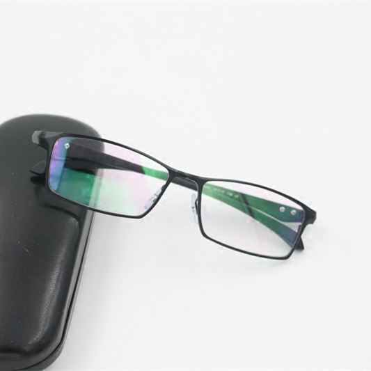 Metal full-frame titanium alloy male type business glasses radiation-proof accessories blue film myopia glasses finished resin lenses