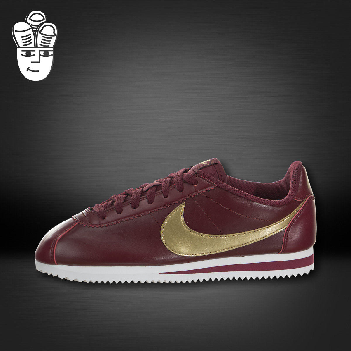 Nike Classic Cortez Leather 耐克女鞋 阿甘跑步鞋 酒红色皮革