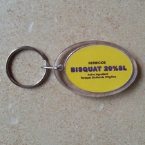 Printed pattern advertising products small pendant factory direct sales transparent plastic printed word LOGO acrylic keychain