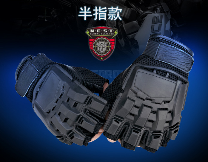 Deformation Diamond Outdoor Sports Gloves Tactical Gloves Riding Gloves Half Finger Glove Riding Gear