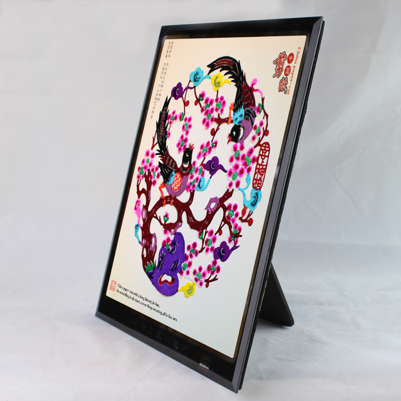 覃孟斋手工彩色剪纸窗花 jzbj1001