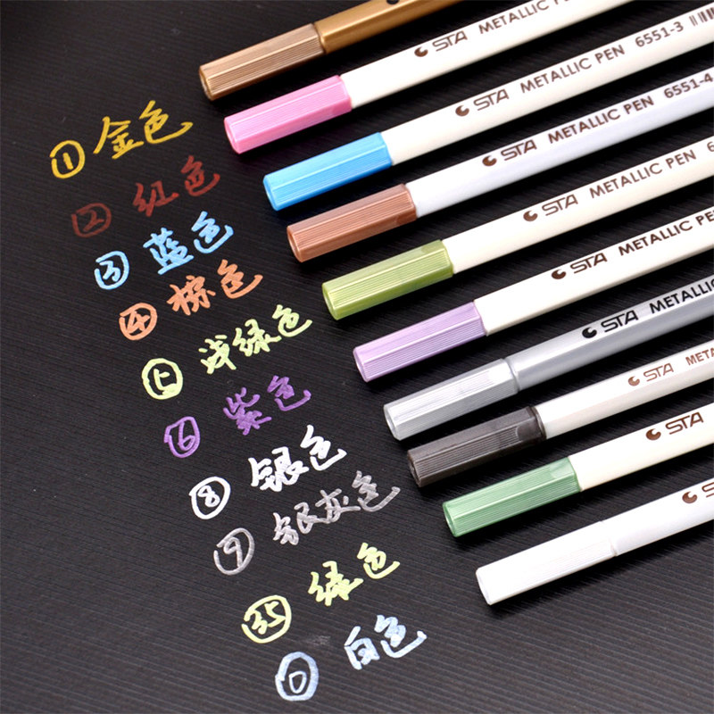 Sta Sta Sta 3330 6551 Water-based Paint Pen Signature Pen High Light Pen Watercolor Pen DIY Phase Book Graffiti Pen