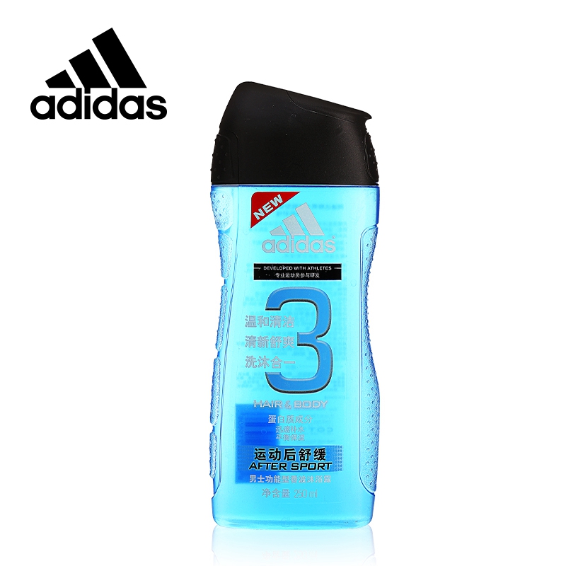 Adidas阿迪达斯男士功能型香波沐浴露 运动后清洁舒缓  持久留香
