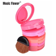 Má hồng Chính hãng Trang điểm Khỏa thân Muise Hoa Âm nhạc Hoa 5 Màu Blush Rouge Powder Năm lớp màu đỏ