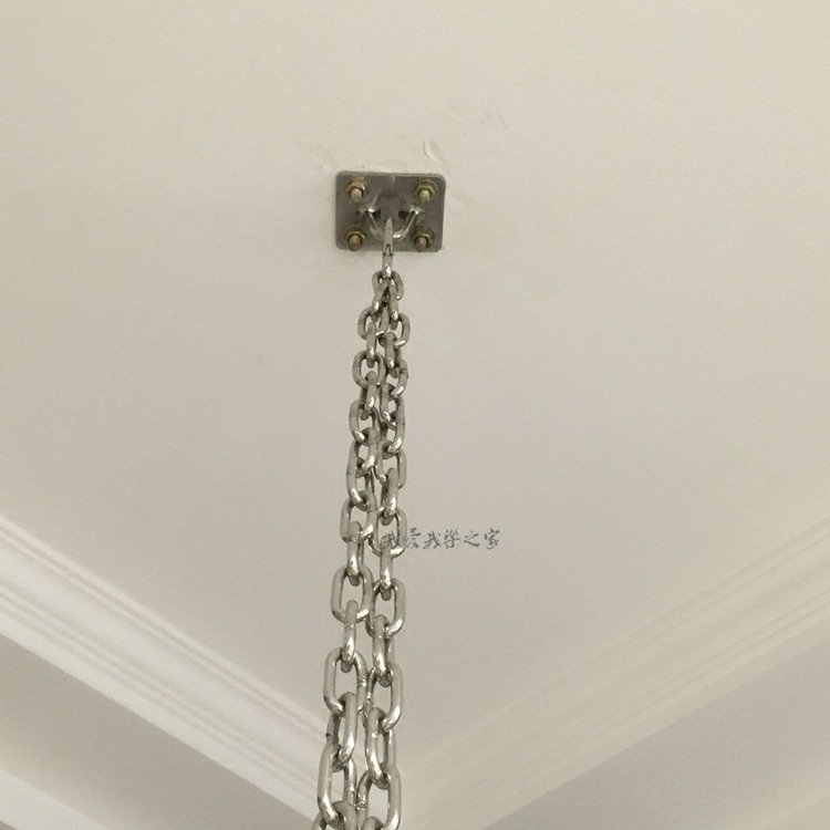 Transparent hanging basket accessories Fixed-tray hanging plate screw hanging chair hooks Stainless Steel Bolt Bubble Chair Seat Cushion