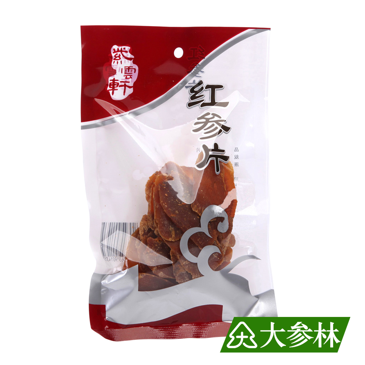 紫云轩精选袋装 红参片 50g 大参林