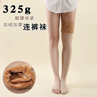 Mùa đông dày cộng với quần nhung nhẹ chân giả da màu quần legging vớ micro áp lực vớ quần chân mỏng quần tất lót bông