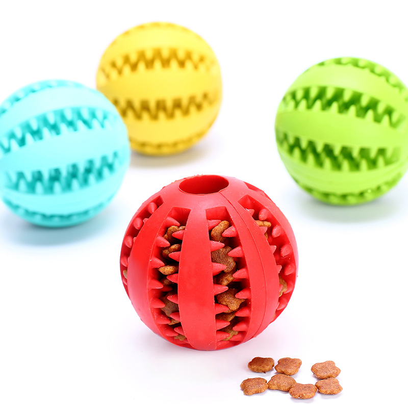 Dog Toy Ball Kitty Toy Big Dog Bite Resistant Teeth Toy Teddy Gold Wool Watermelon Drain for Pet Supplies