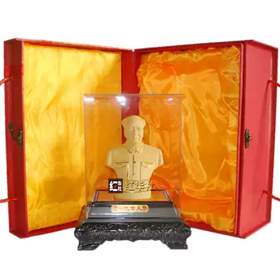 Mao Zedong Chairman Mao ornaments, cashmere gold bust, home office, study, living room, furnishings