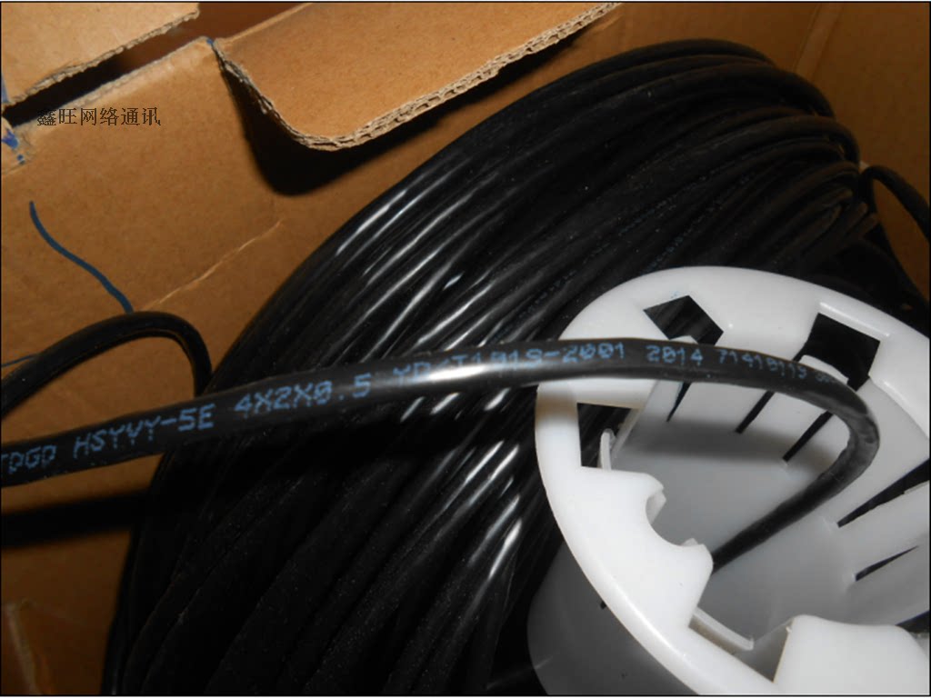 Telecom mobile network cable Tongding optoelectronics super five outdoor black oxygen-free copper 0 5 core 305 feet