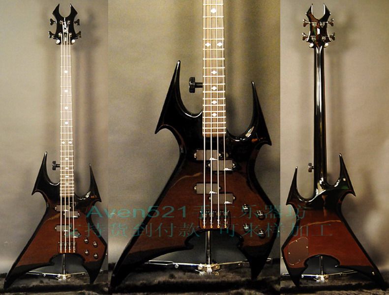 Customer customizes B C Richs (Beast) electric bass