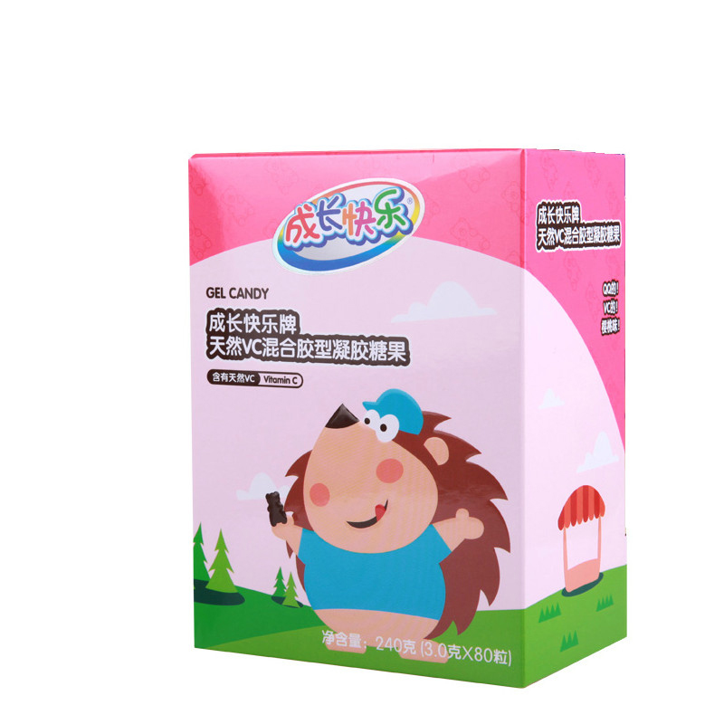 【送原厂vc面膜】养生堂成长快乐天然VC混合胶型凝胶糖果80粒Q