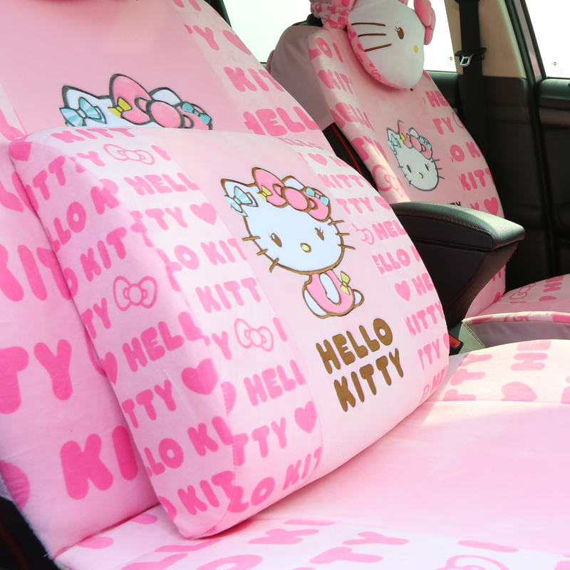 正版HELLO KITTY记忆棉腰靠可爱卡通汽车靠垫靠枕汽车内饰装饰品