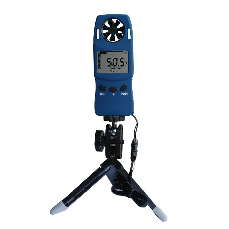 MISOL mini high precision digital anemometer electronic anemometer wind chill temperature table handheld pocket
