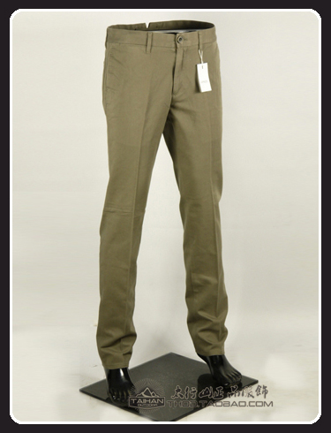 Export Japan Original single large Brands Men Business Casual Pants 100% Pure Cotton YKK Bronze Brass Bracelet