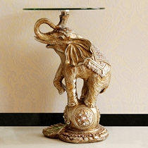High-end European style retro edge a few corners a few fashion sofas a few living-room with a small round table Elephant Tea Table Personality