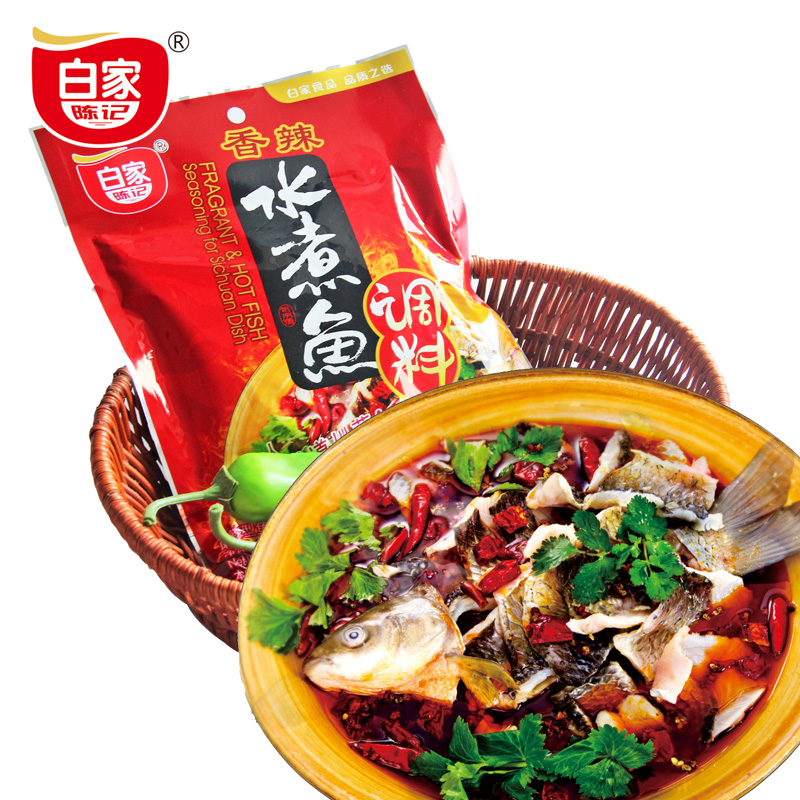 【天猫超市】白家陈记  香辣水煮鱼调料 200g/袋  川味鱼调料