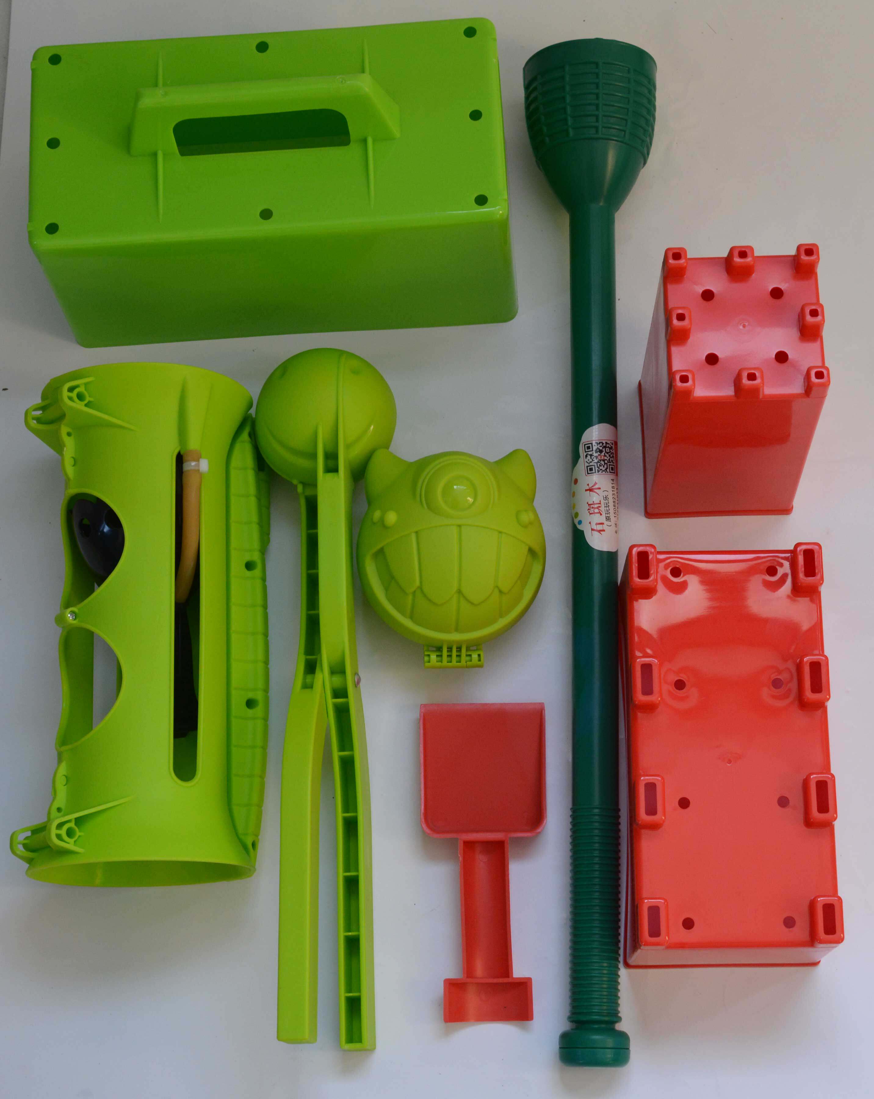 New Snowy Ground Toy Set Snow Gun Snowball Clips Snowball Spoon Snowbrick Model Multi Ball Clips Five Balls