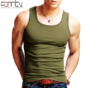 Áo vest nam nam Mùa hè nam thể thao cotton Slim bó sát chạy nhanh mồ hôi vest nam phiên bản Hàn Quốc của thủy triều