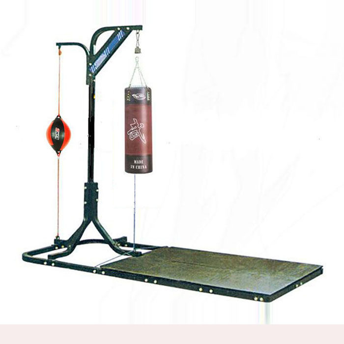 Pedal boxing sandbag training rack vertical sandbag rack indoor supplies black electrostatic spray factory direct sales