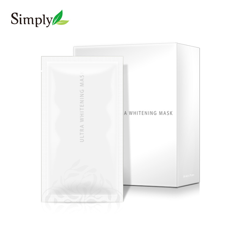 台湾直邮 Simply高效美白面膜 25片/盒 美白透亮 保湿补水