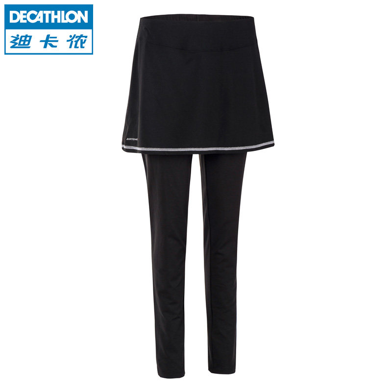 迪卡侬 运动裙 女士 秋冬保暖弹力网球羽毛球运动裙裤长裤ARTENGO