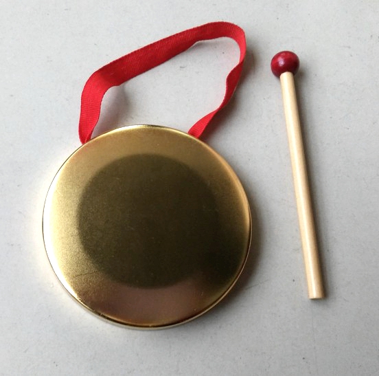 Waves musical instrument diameter 10 cm children gong small brass gong-Taobao
