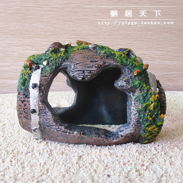 (Pirate Silver Side Wine Barrel) Sustena Crab Resin Shelter From The House Cave House Rearing Case Vat-Made Landscape Adornment