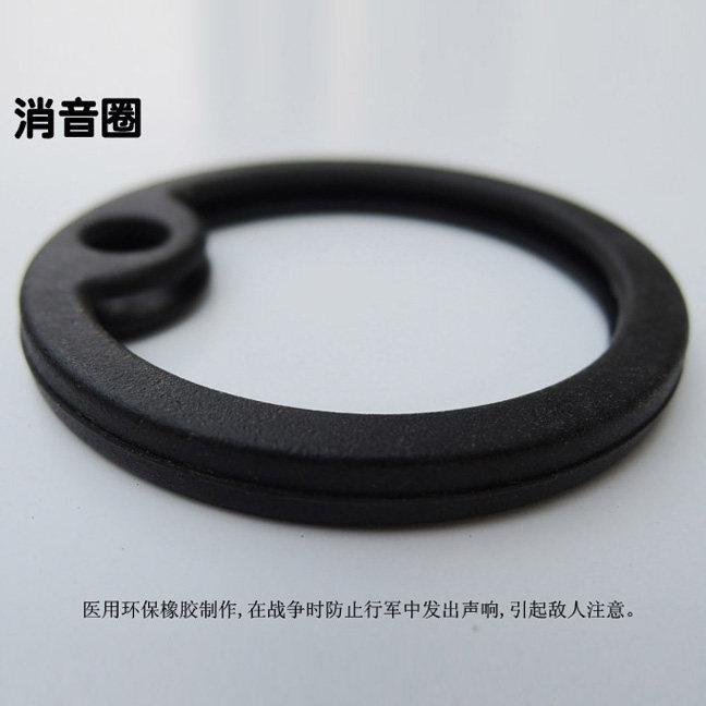U.S. military identity card special silencer ring Dog card set hypoallergenic rubber ring silicone ring Soldier card Metal card