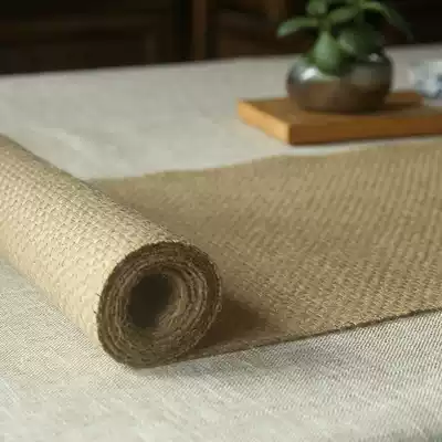 Customizable new burlap Zen tea mat Japanese table flag tea tablecloth dry bubble retro absorbent tea cloth tea mat