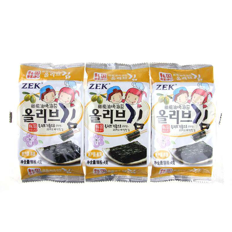 【苏宁易购】ZEK橄榄油烤海苔12g(4g*3)