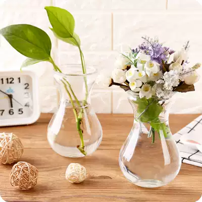 Hyacinth transparent glass hydroponic container Daffodil bottle Glass flower pot Hydroponic bottle Plant utensils Flower bottle