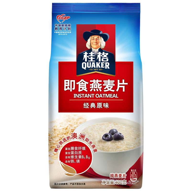 【苏宁易购】桂格 即食 燕麦片 400克