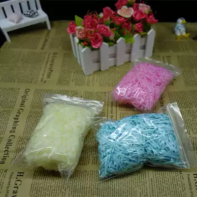 Chicken nest grass color shredded paper Silk Rafi grass Silk silk paper Gift box filling paper silk Candy box filling accessories