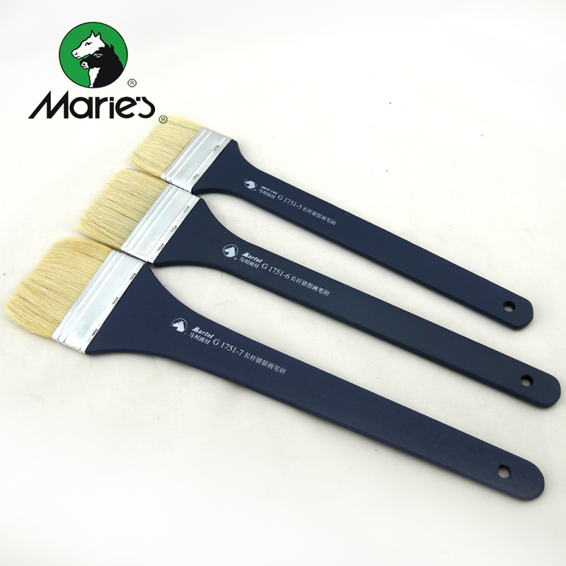 Maries Marley G1751 long rod bristle brush bristle oil brush acrylic oil painting brush