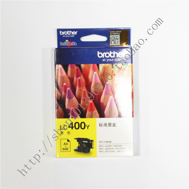 Original fit brothers LC400YMFC-J6710 6910dw 825 625dw 430W yellow ink cartridges