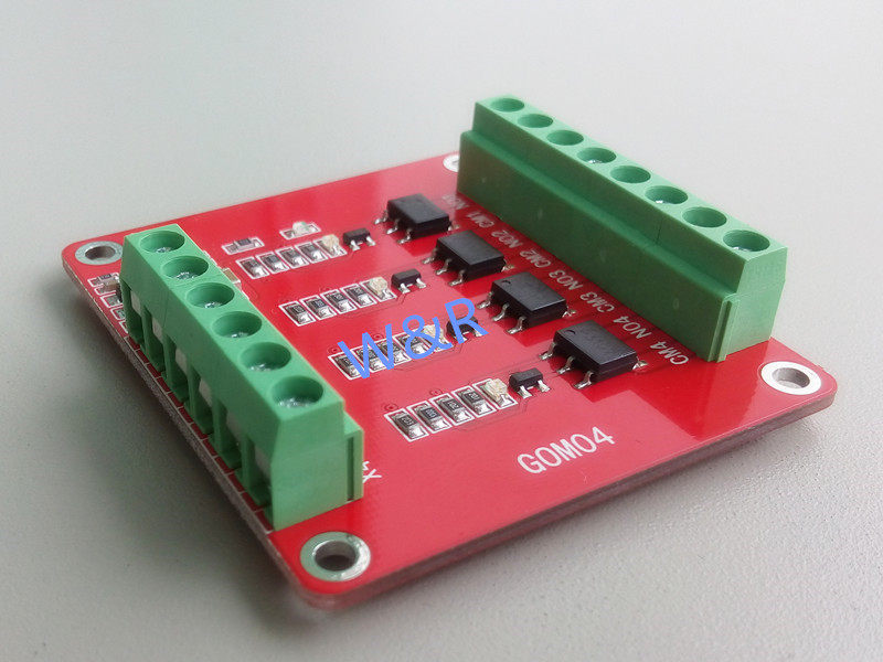 4-way solid state relay module, high level trigger, 48V 1A optocoupler isolation output, level voltage conversion