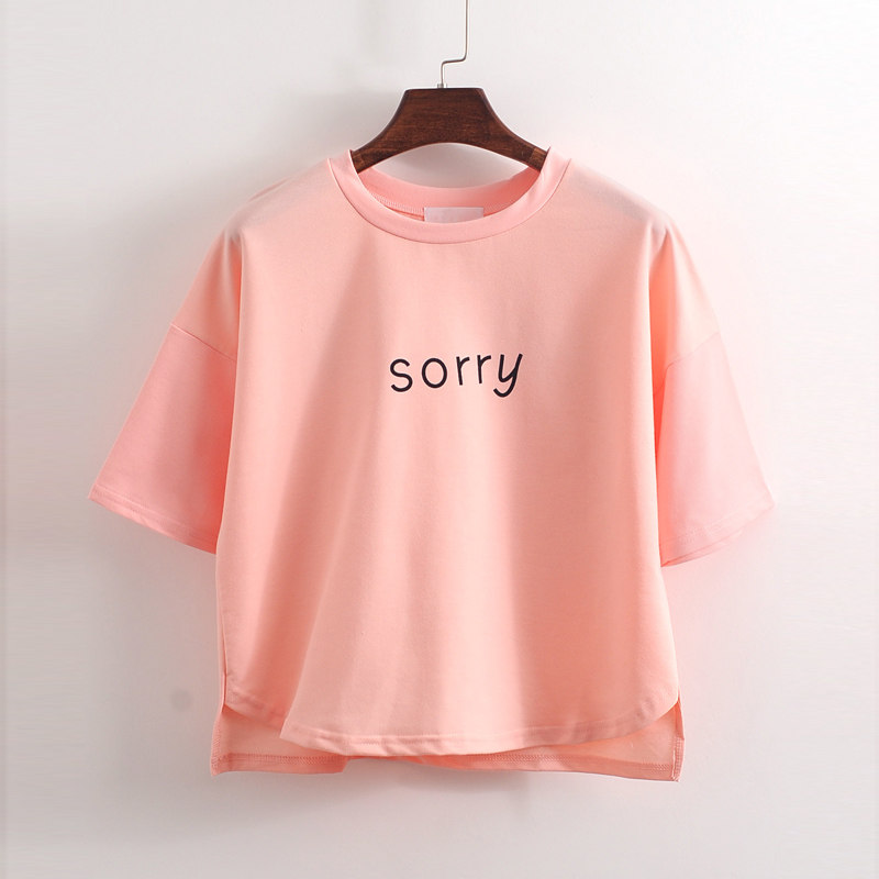 九块九包邮新款夏季9.9包邮百搭女装短袖t恤女学生韩版宽松打底衫