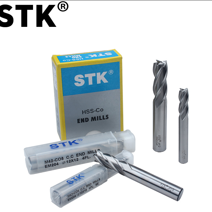 Imported from Japan original STK cobalt high-speed steel end mill metric two-blade four-blade fake one pay ten