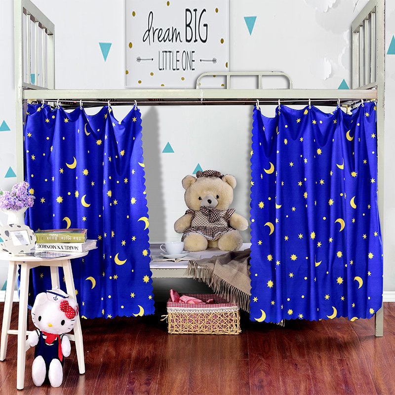 【天猫超市】百富帝学生床帘 遮光防尘上下铺床幔蚊帐 无顶床帘